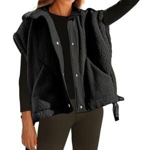 FP Movement by Free People Black Sherpa Vest